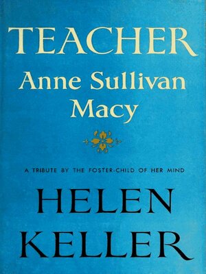 cover image of Teacher Anne Sullivan Macy